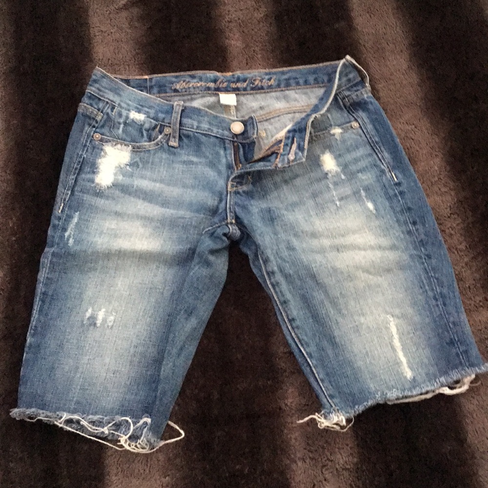 A&F Distressed Long Shorts. Very cute.